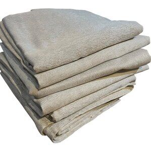 Waterford Fine Linens Metallic Silver Curtain Panels 50" X 96" Cotton/Polyester